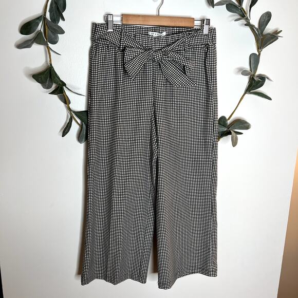 NWOT Tie Waist Plaid Cropped Pants LAST CALL - Picture 1 of 5